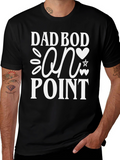 Dad Bod On Point Graphic Tee - Black