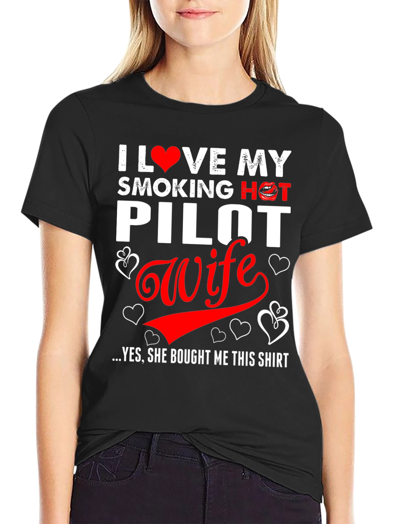 I Love My Smoking Hot Pilot Wife T-Shirt
