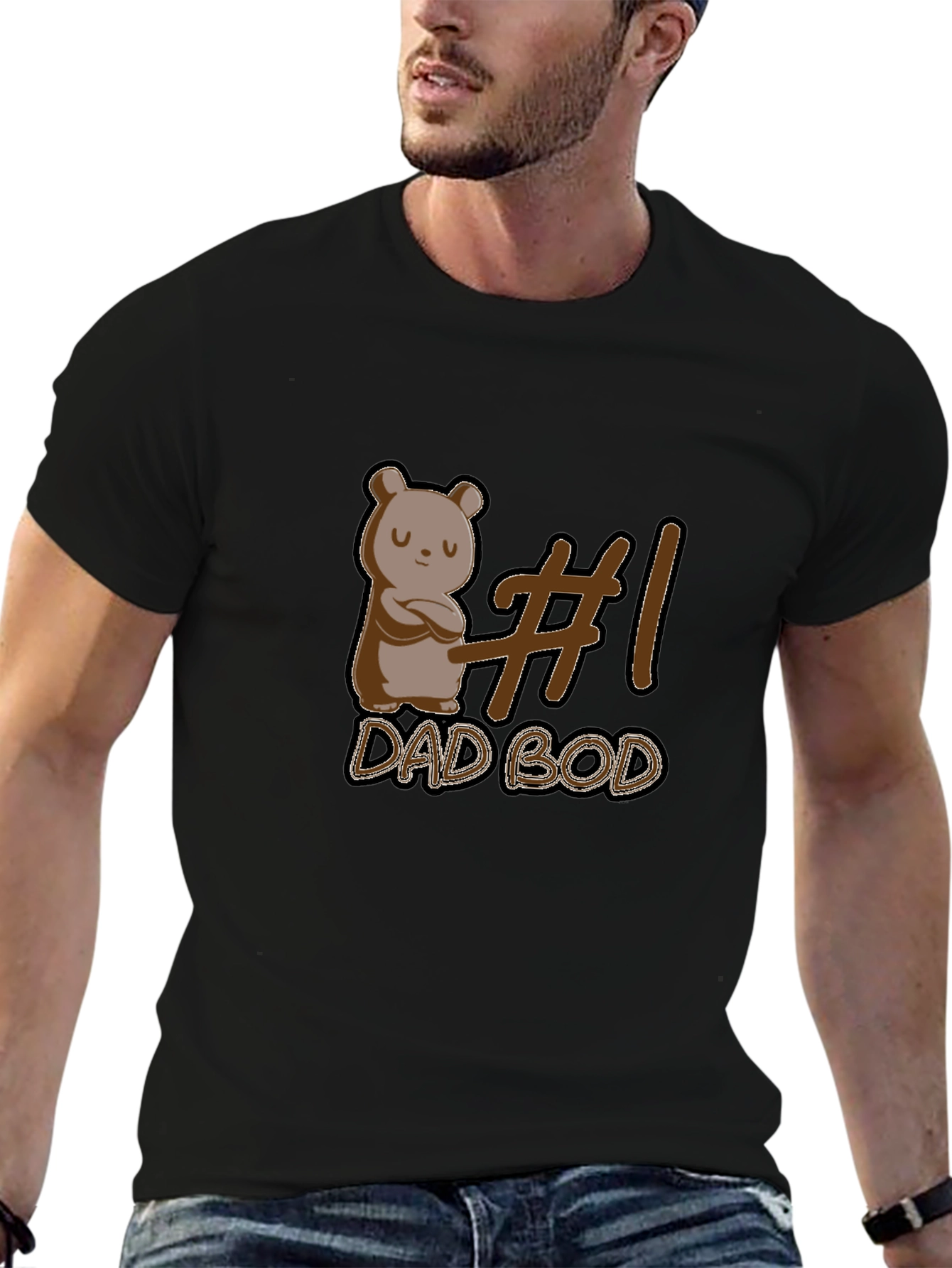 Dad Bod Bear T-Shirt - Funny Graphic Tee