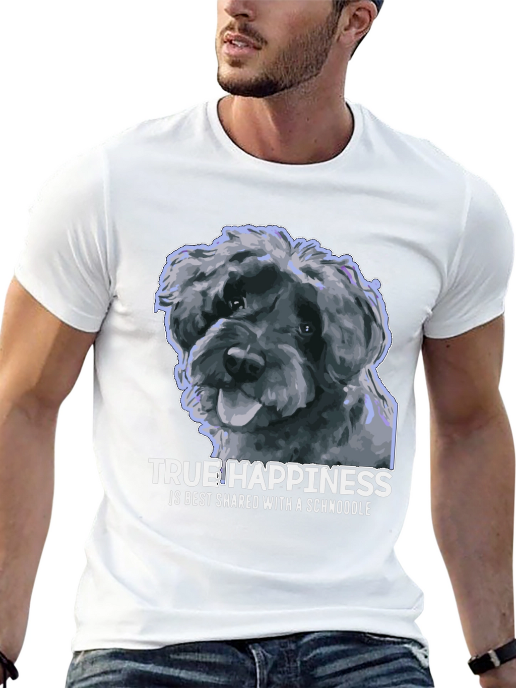 Schnoodle Happiness T-Shirt - Dog Lover Tee