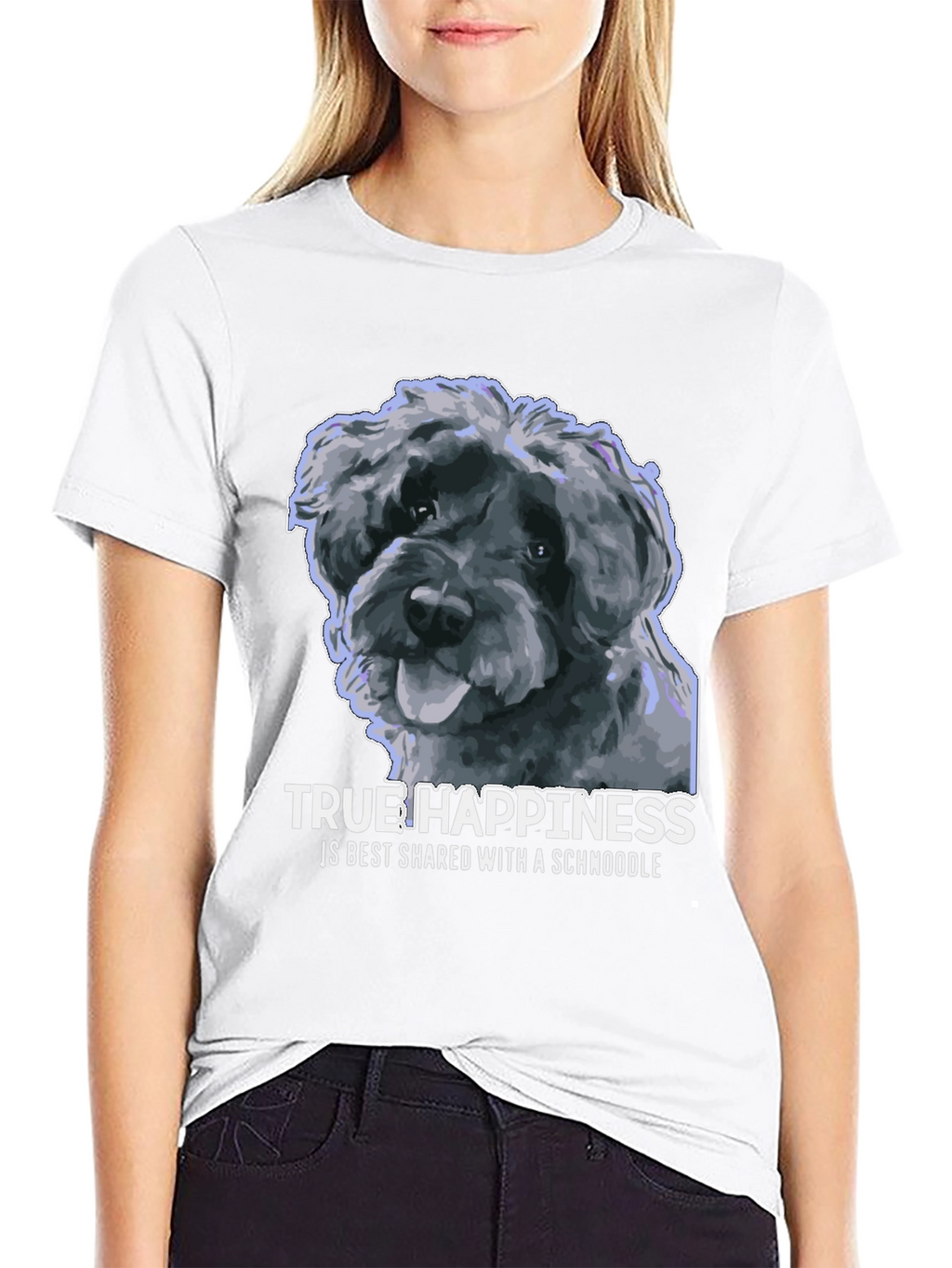 Schnoodle Happiness T-Shirt - Dog Lover Tee