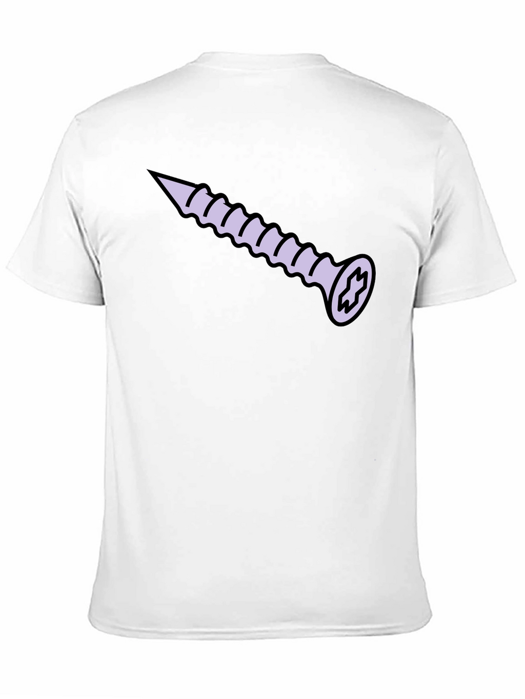 Screw Graphic T-Shirt - Black Cotton Tee