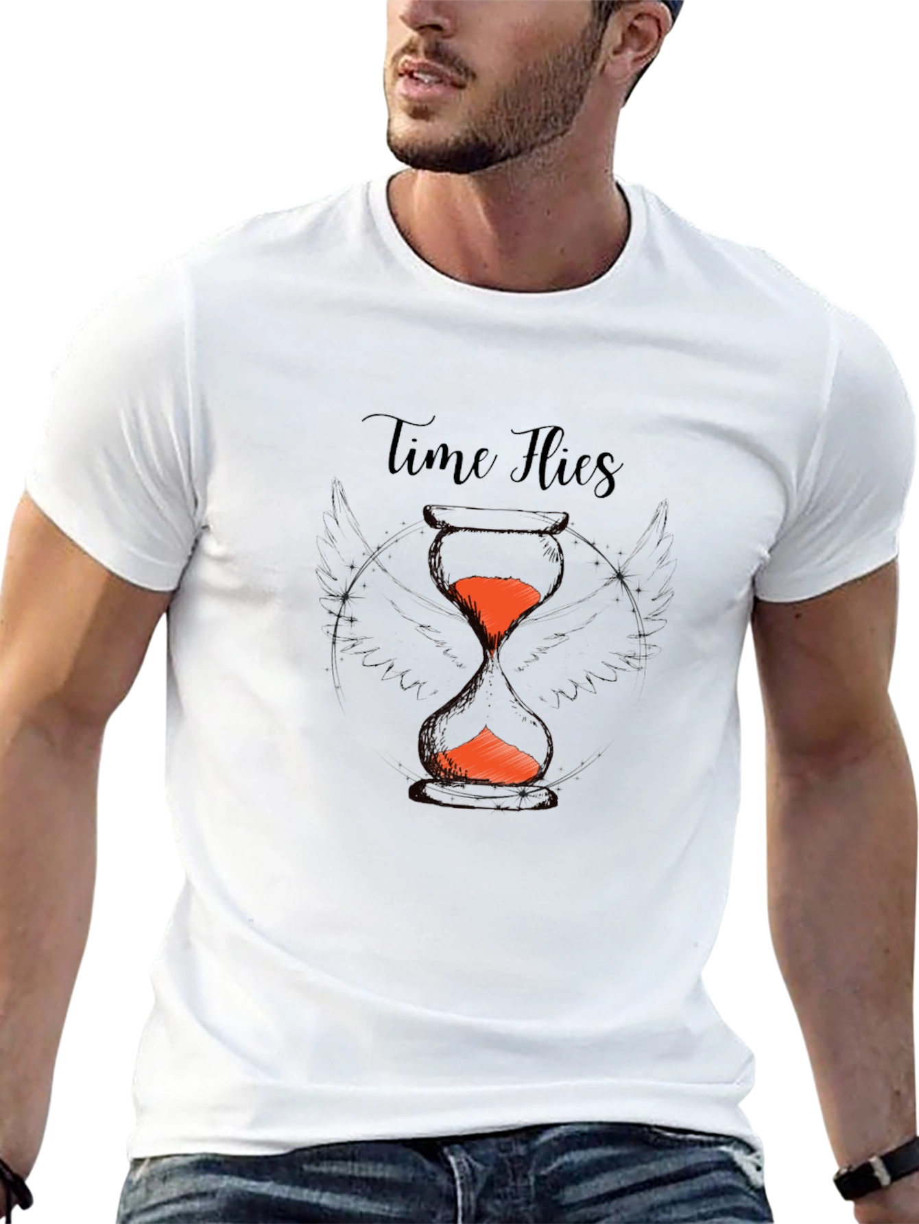 Time Flies Graphic Tee - Stylish Comfort