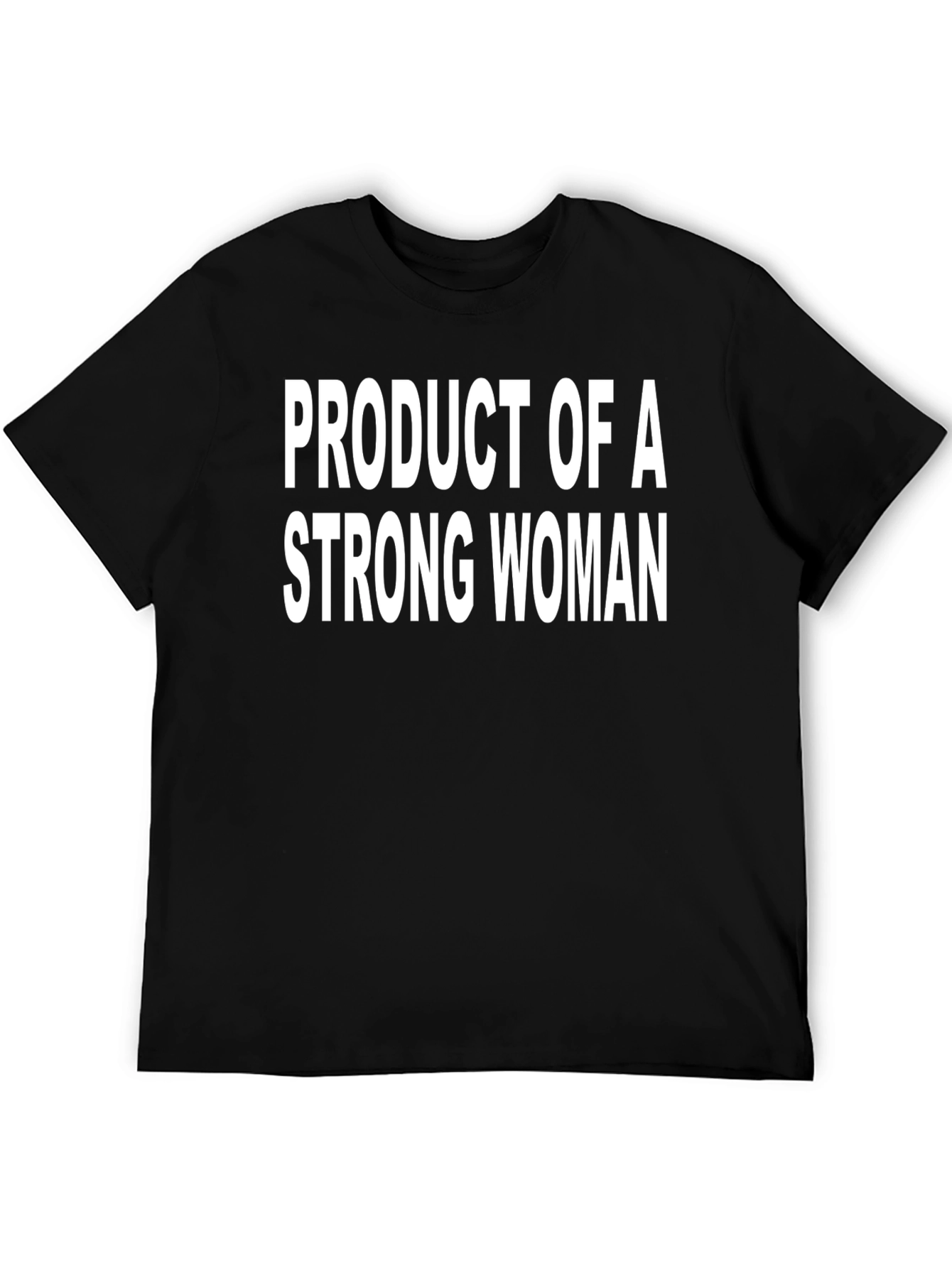 Product of a Strong Woman Black Graphic Tee