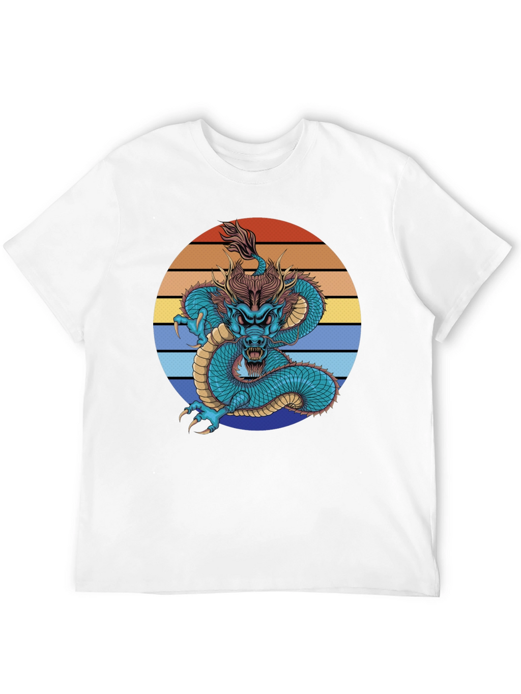 Dragon Graphic Tee - Black Short Sleeve Shirt