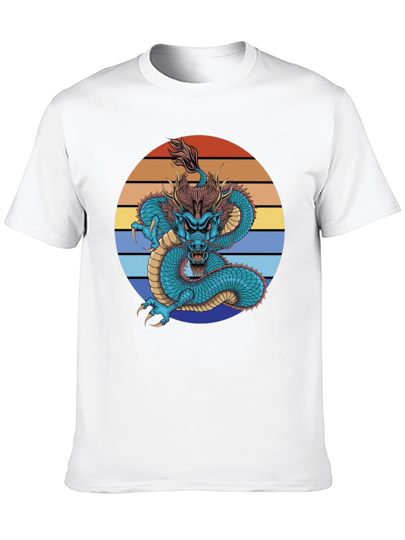 Dragon Graphic Tee - Black Short Sleeve Shirt