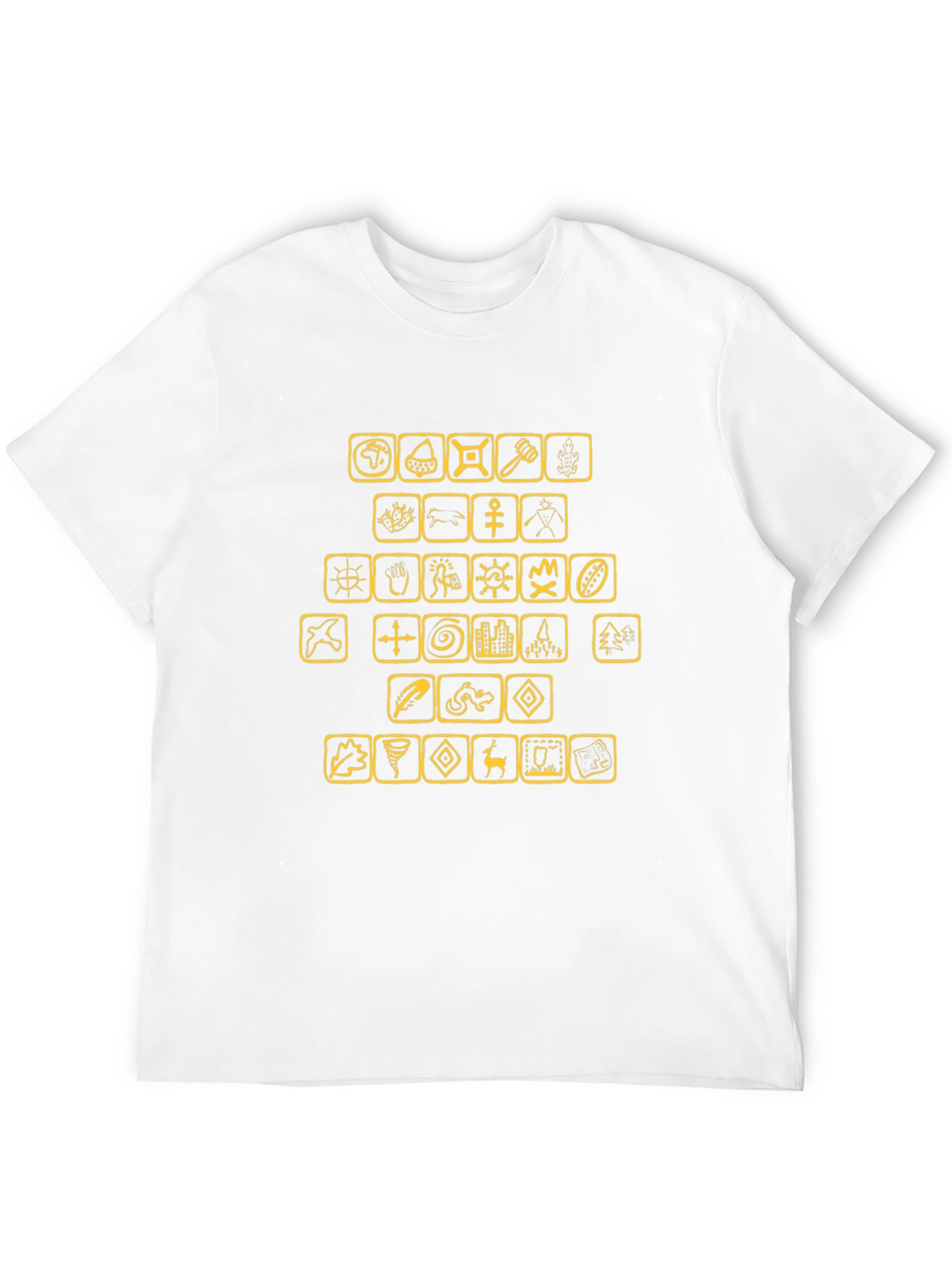 Graphic T-Shirt with Civilization Icons