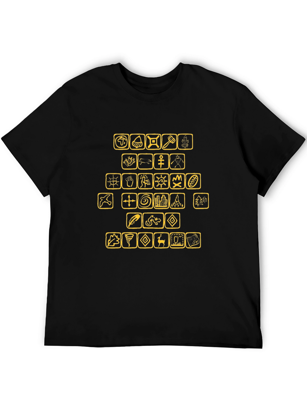 Graphic T-Shirt with Civilization Icons