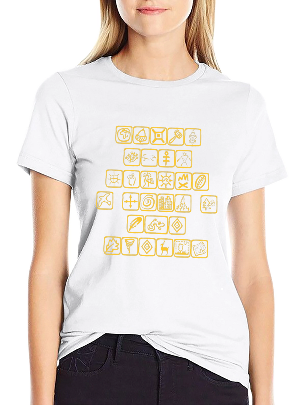 Graphic T-Shirt with Civilization Icons