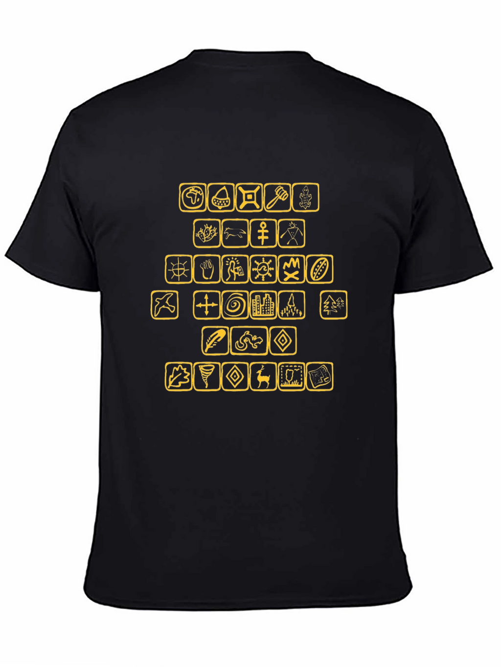 Graphic T-Shirt with Civilization Icons
