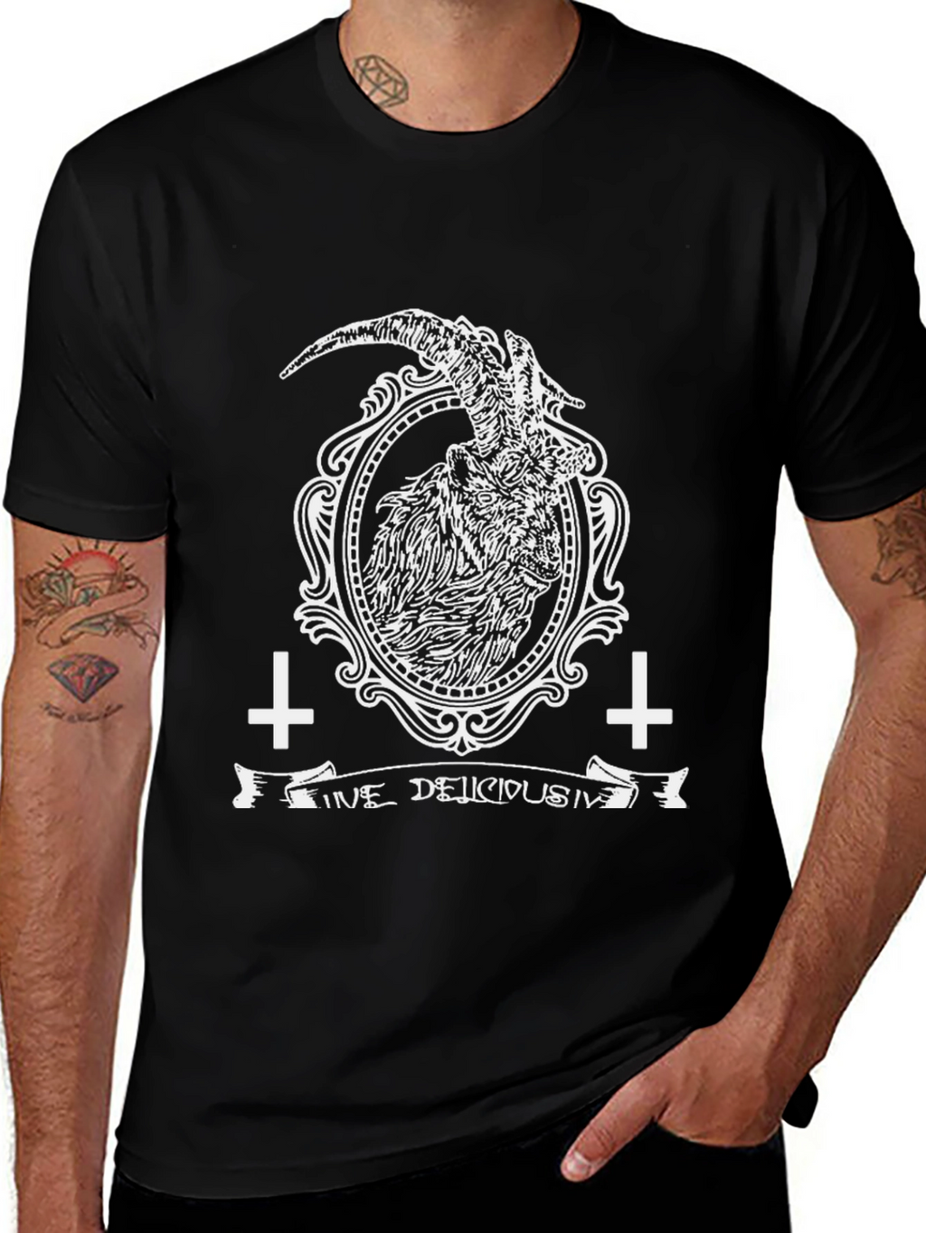 Occult Goat Graphic Tee - Delicious Sin