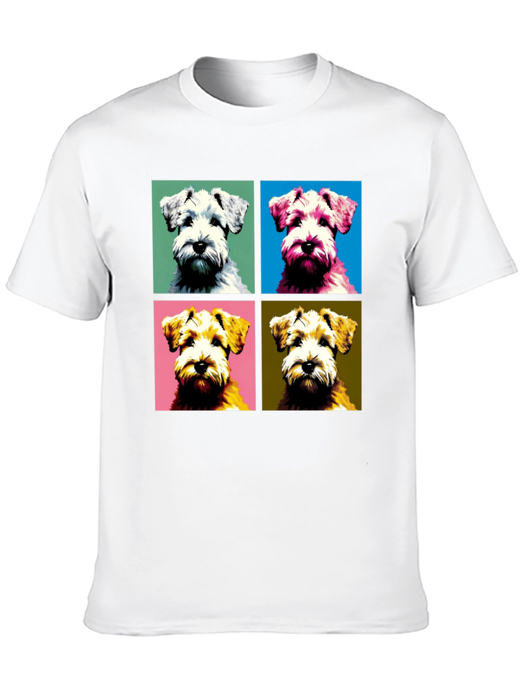 Pop Art Dog T-Shirt: Schnauzer Square Design