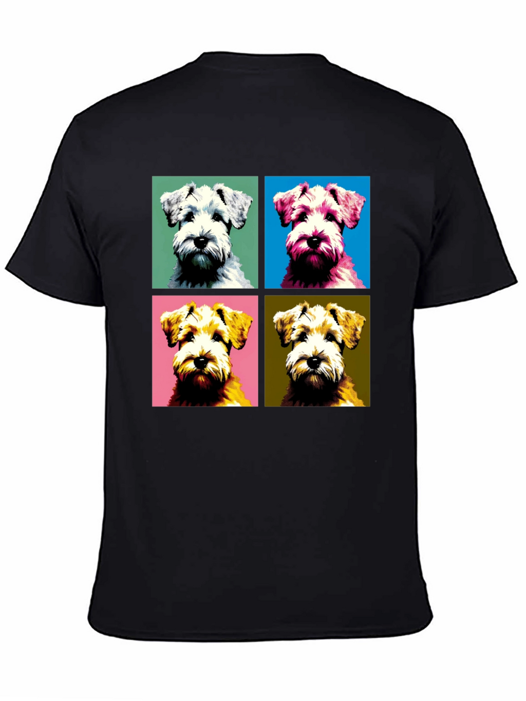 Pop Art Dog T-Shirt: Schnauzer Square Design