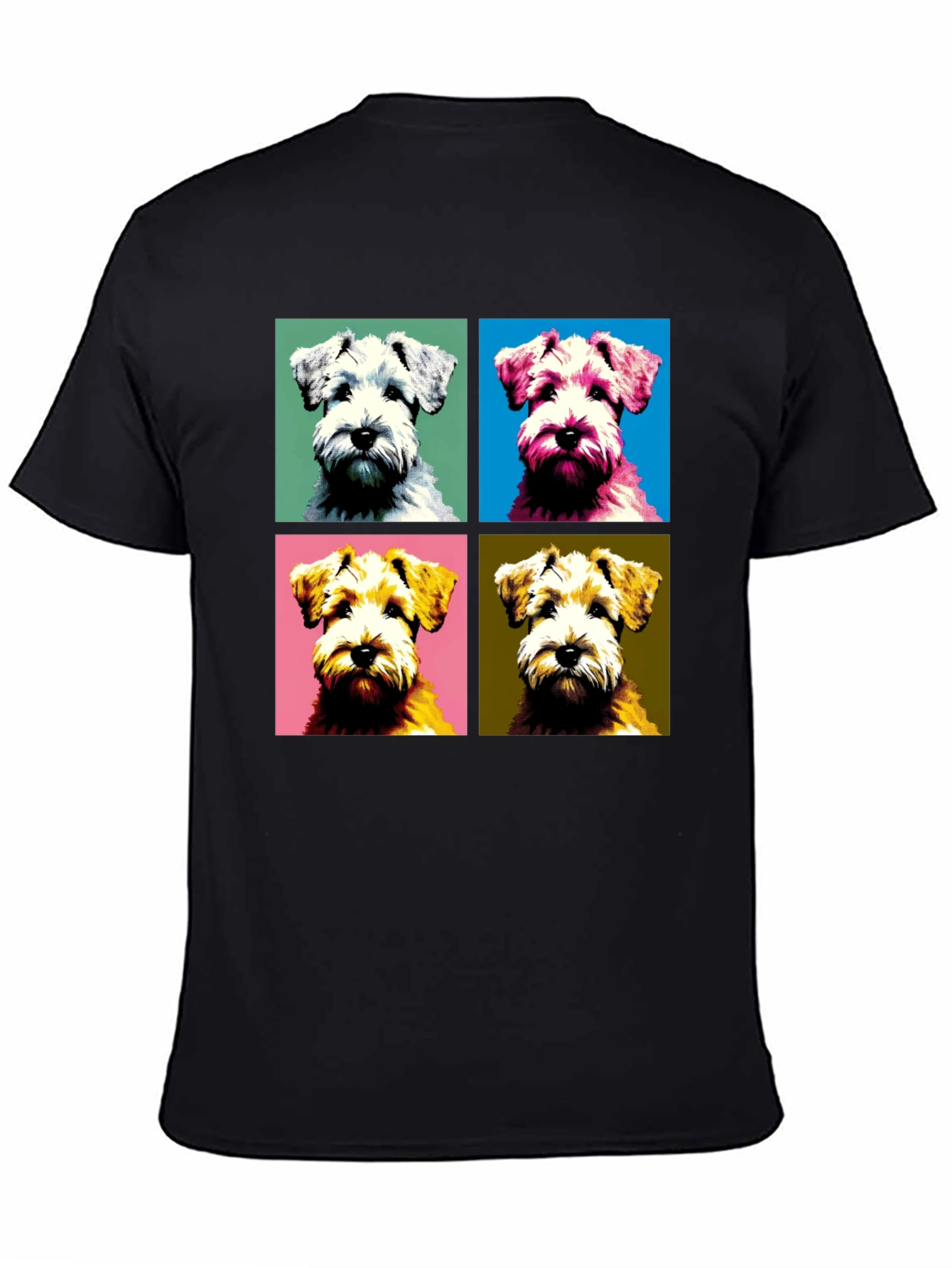 Pop Art Dog T-Shirt: Schnauzer Square Design