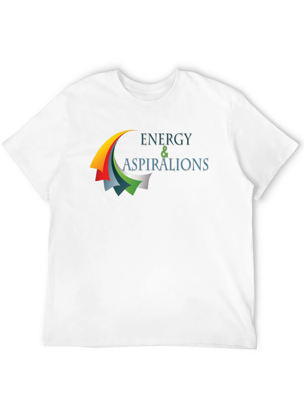 Energy & Aspirations Black Graphic T-Shirt
