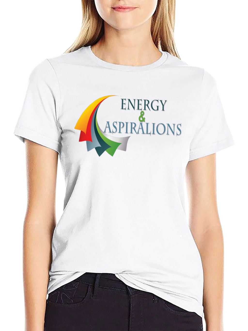 Energy & Aspirations Black Graphic T-Shirt