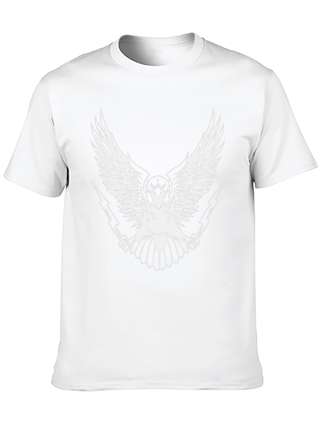 Eagle & Lightning Bolt Graphic Black T-Shirt
