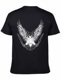 Eagle & Lightning Bolt Graphic Black T-Shirt