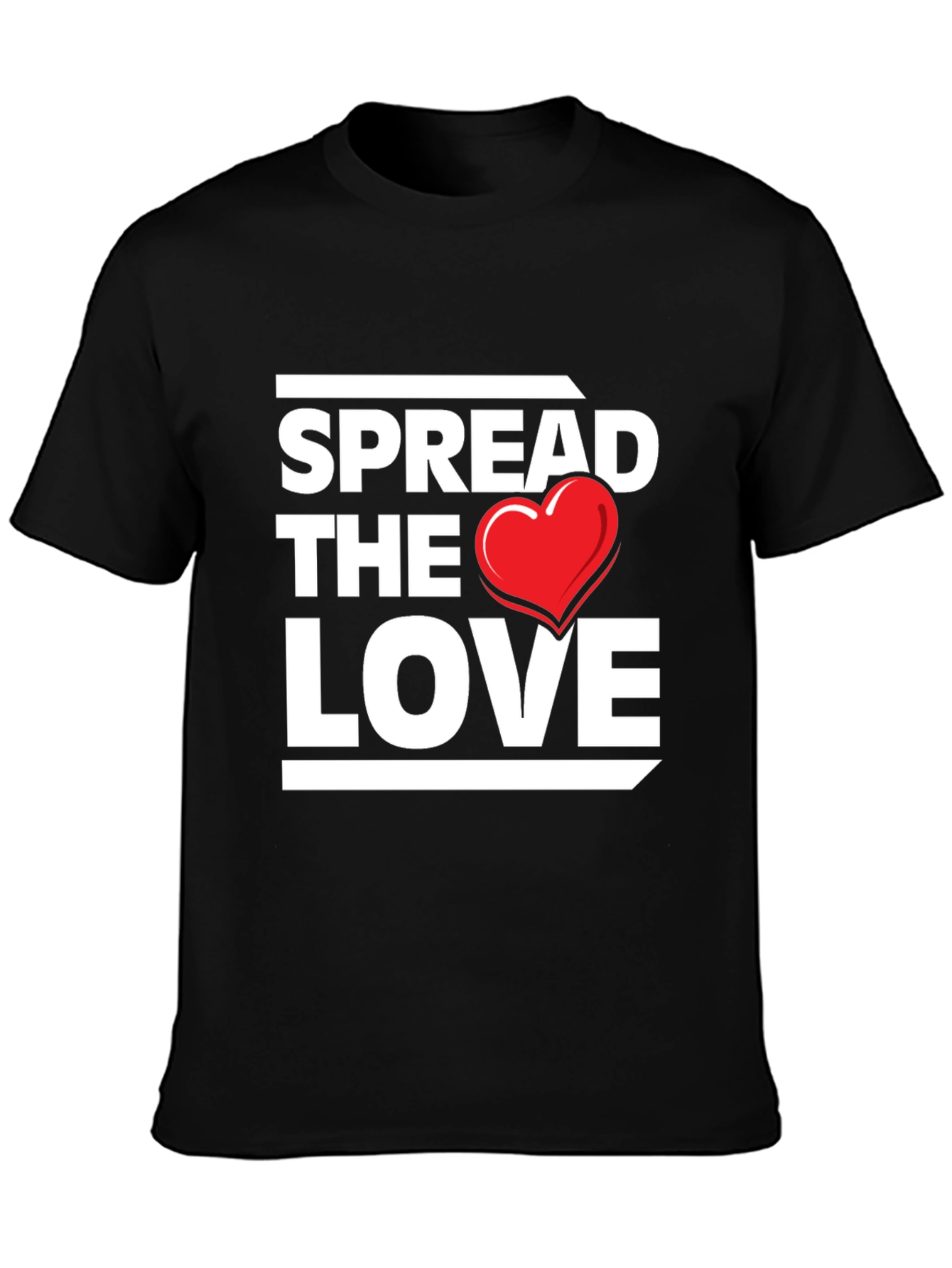 Spread the Love Graphic Tee - Black