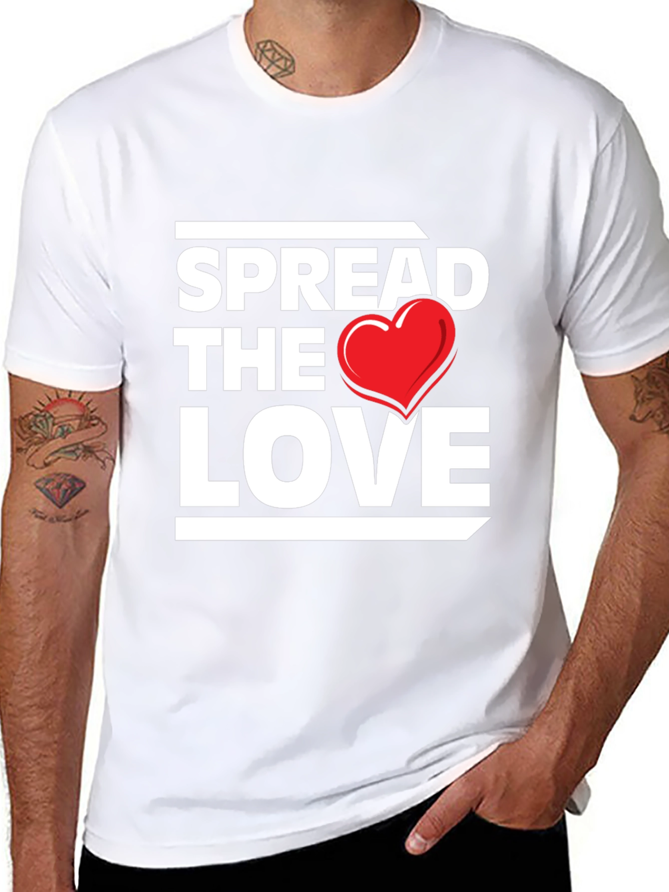 Spread the Love Graphic Tee - Black