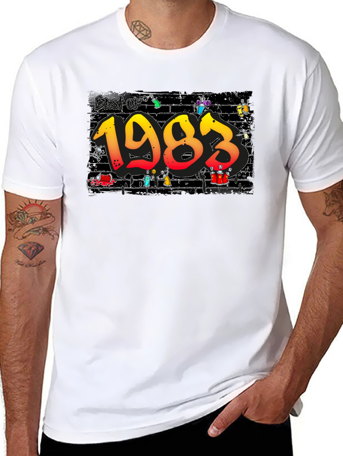 Best of 1983 Black Graphic Tee