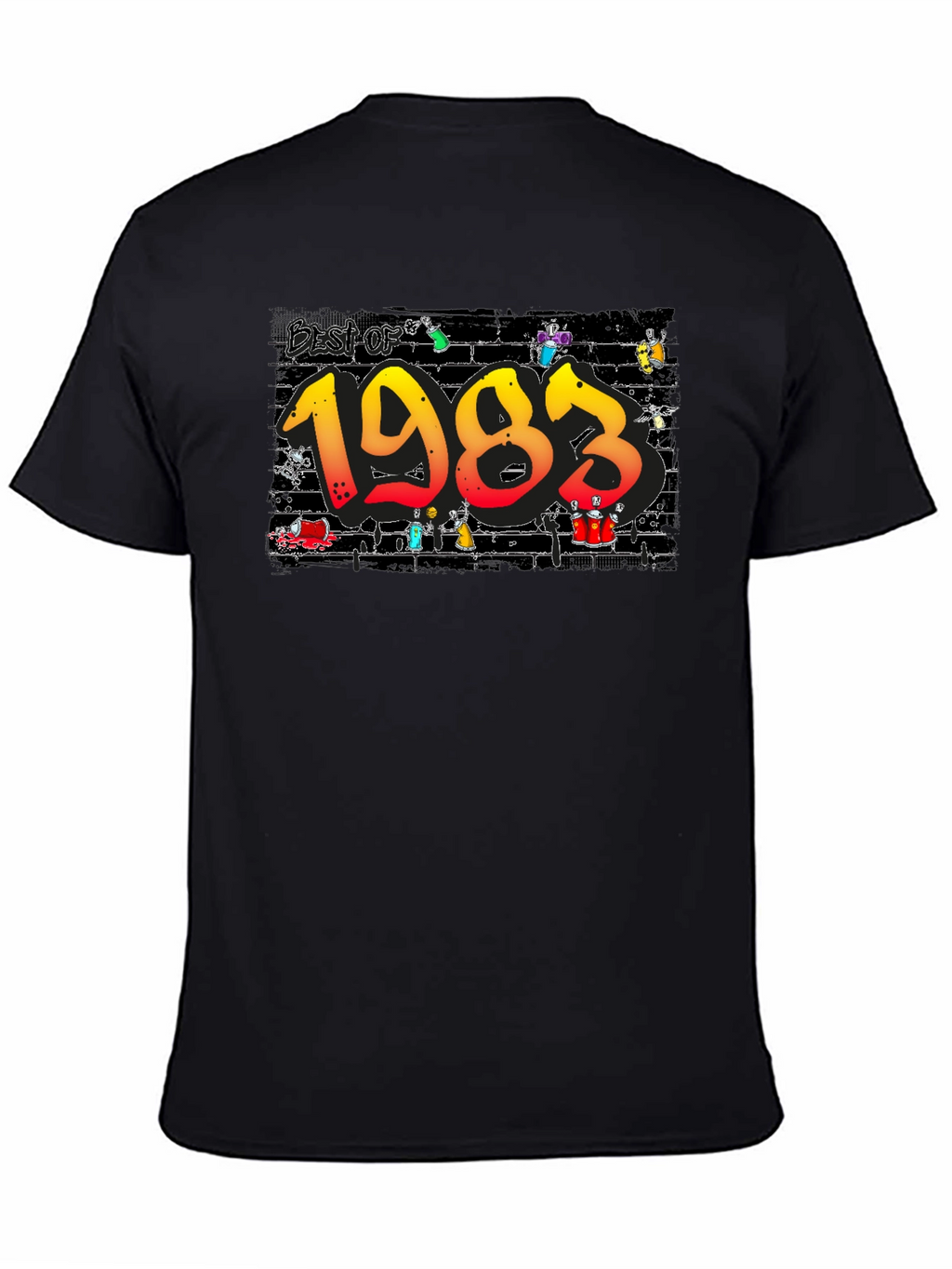 Best of 1983 Black Graphic Tee