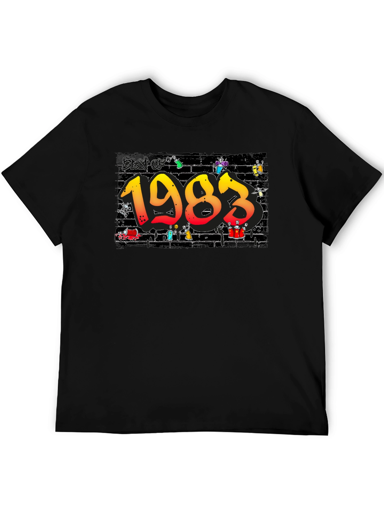 Best of 1983 Black Graphic Tee