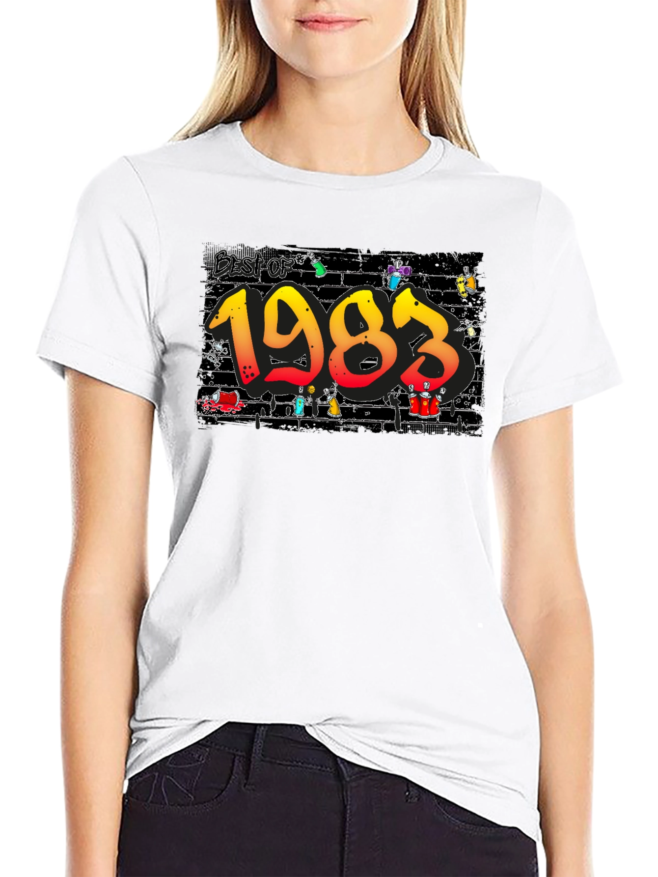 Best of 1983 Black Graphic Tee