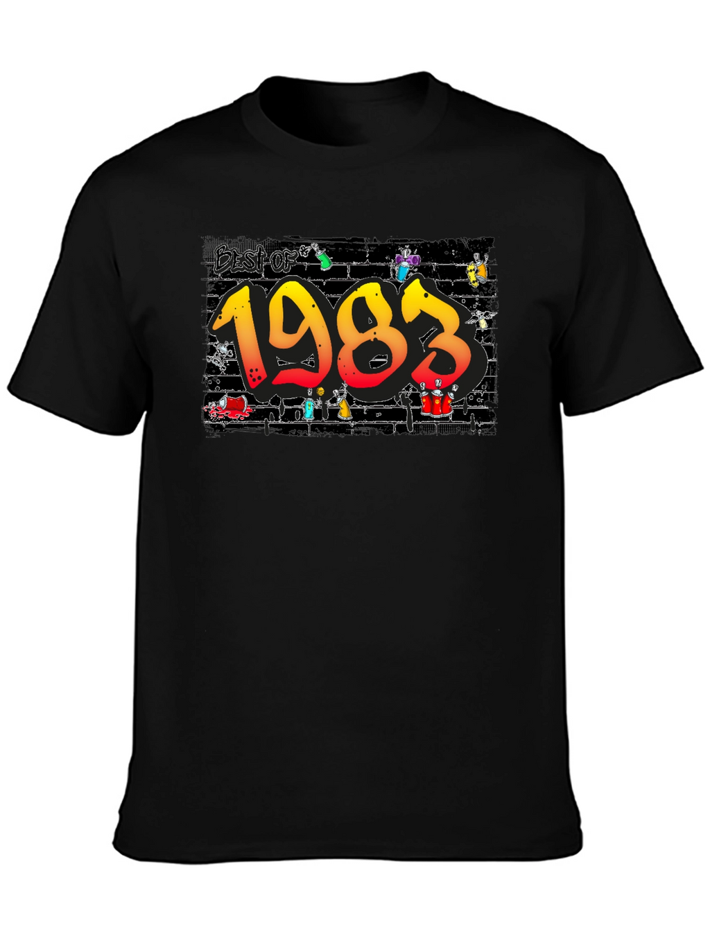 Best of 1983 Black Graphic Tee