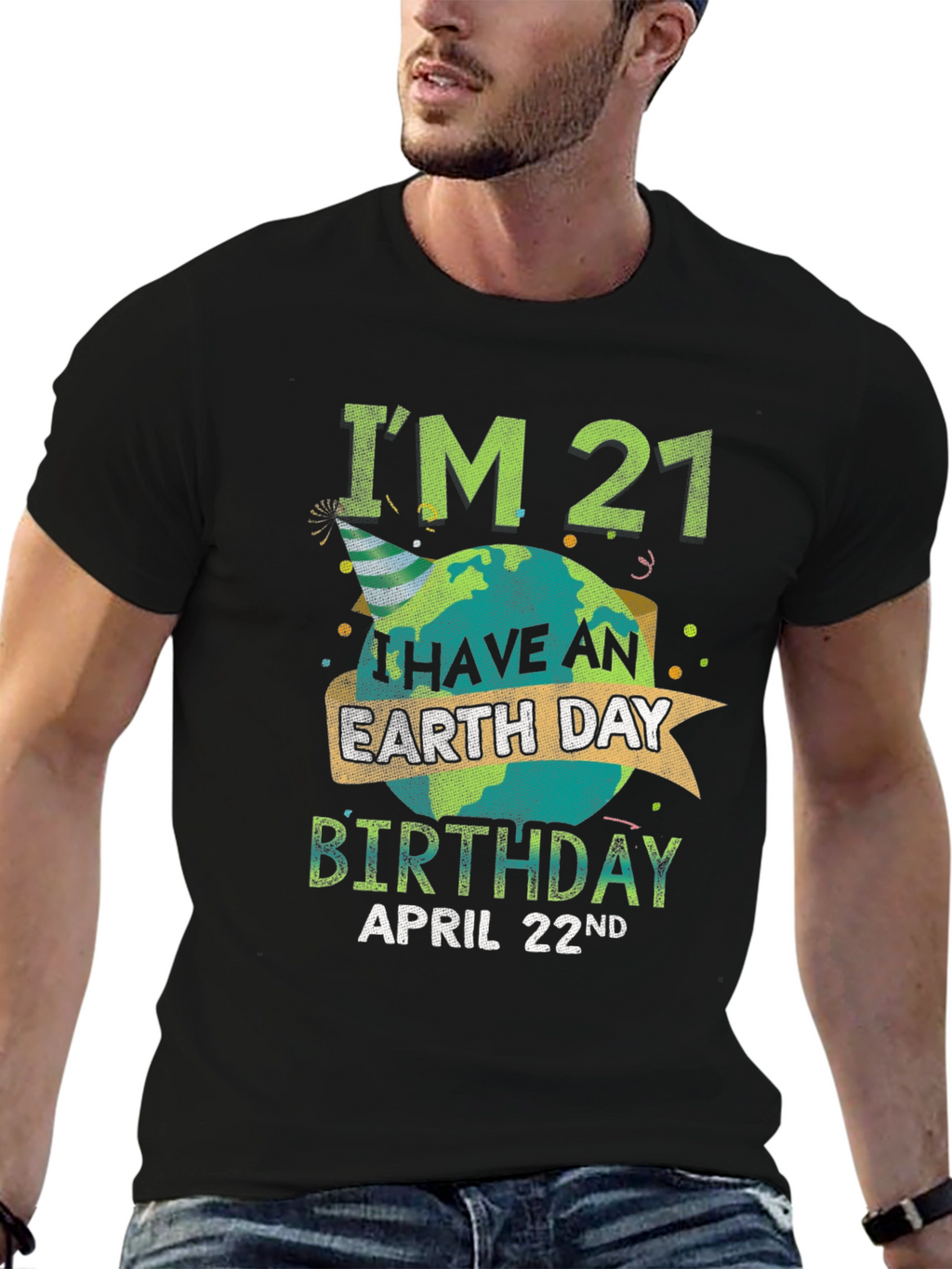 Earth Day 21st Birthday T-Shirt - April 22nd