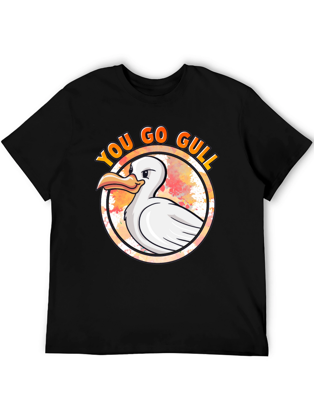 You Go Gull T-Shirt - Black Cotton Tee