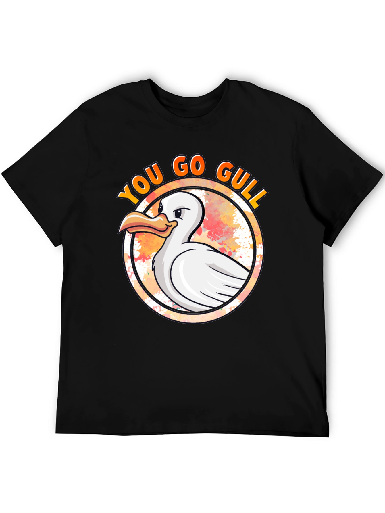 You Go Gull T-Shirt - Black Cotton Tee