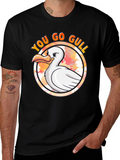 You Go Gull T-Shirt - Black Cotton Tee