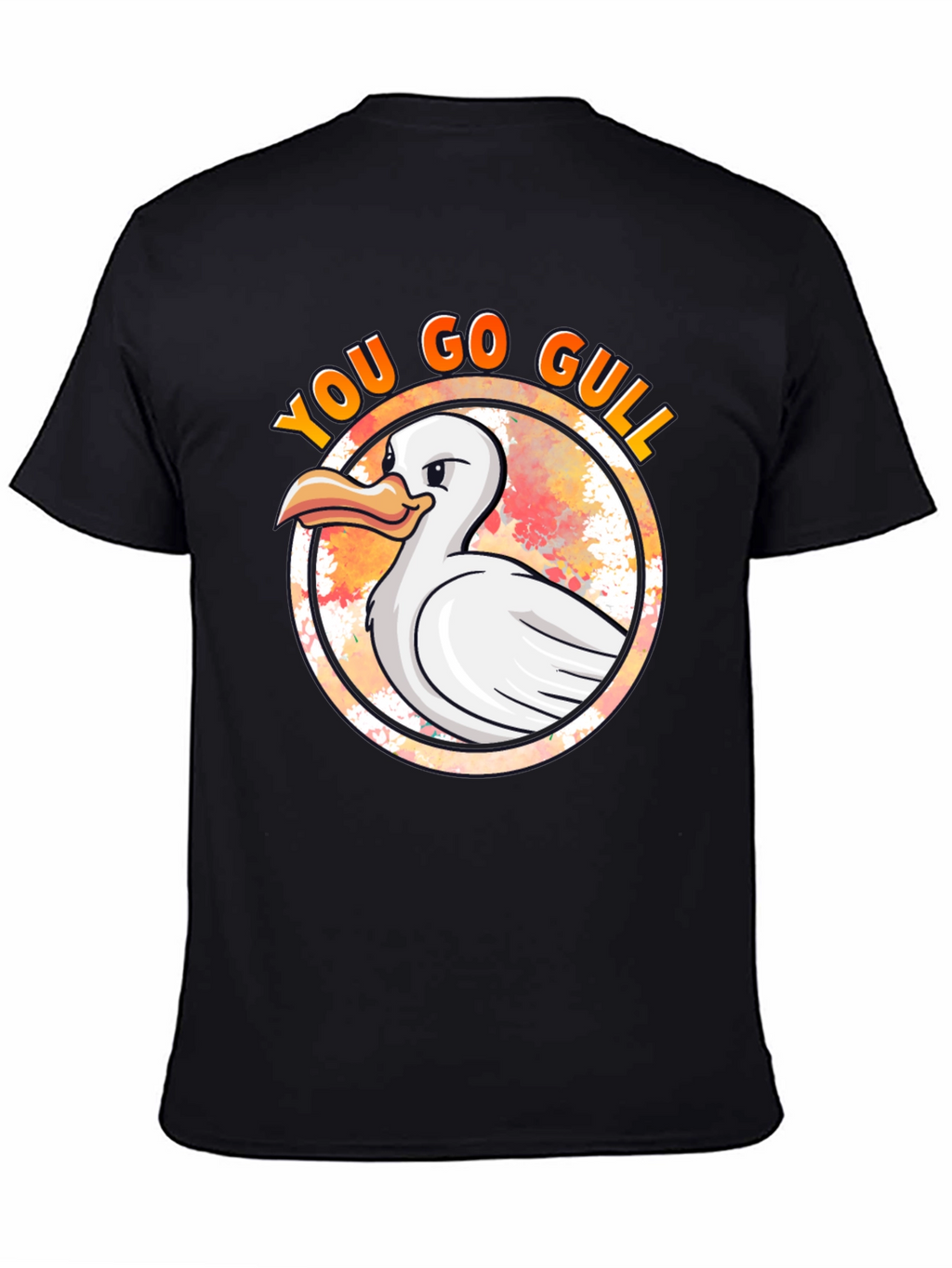 You Go Gull T-Shirt - Black Cotton Tee