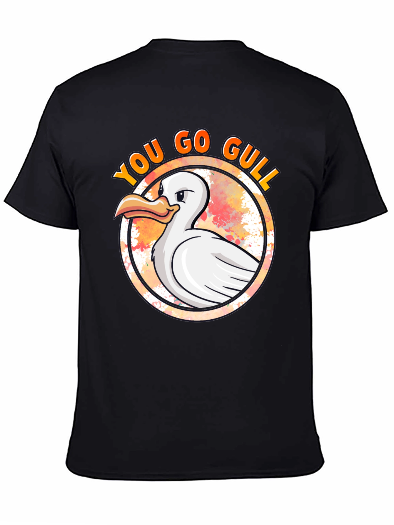 You Go Gull T-Shirt - Black Cotton Tee