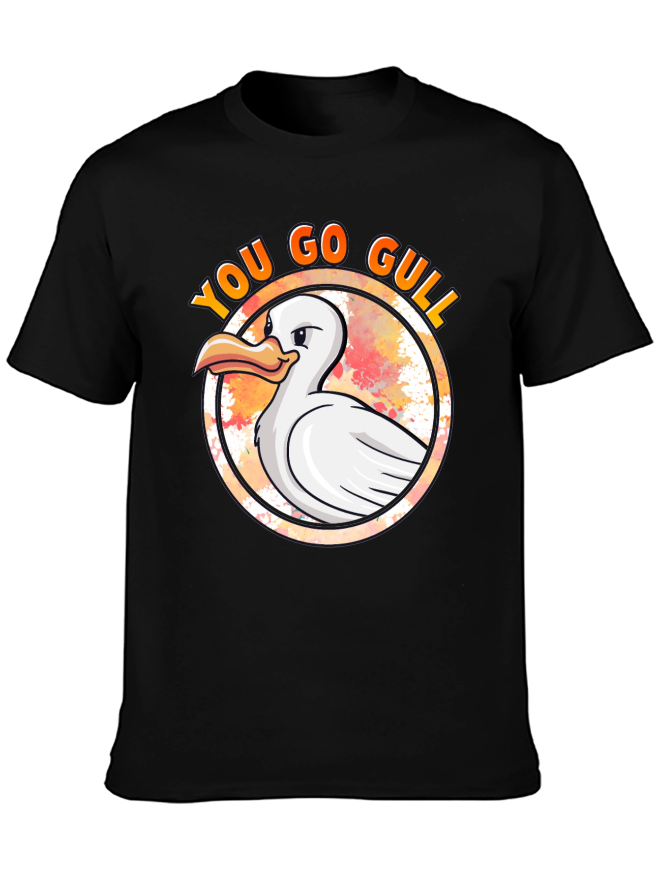 You Go Gull T-Shirt - Black Cotton Tee