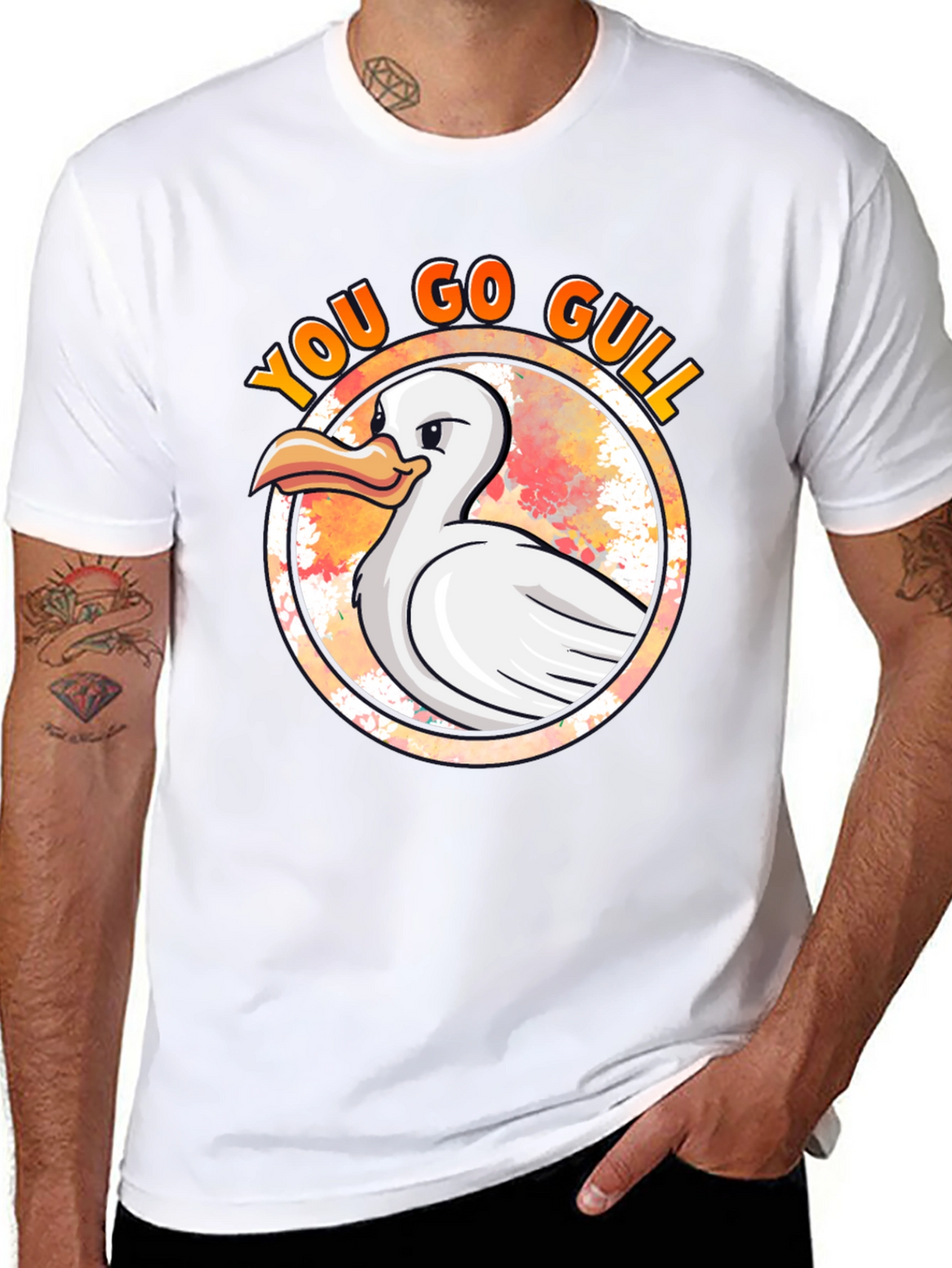 You Go Gull T-Shirt - Black Cotton Tee