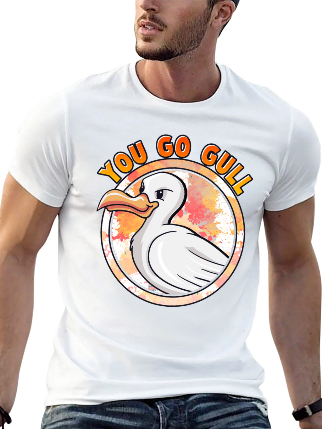 You Go Gull T-Shirt - Black Cotton Tee