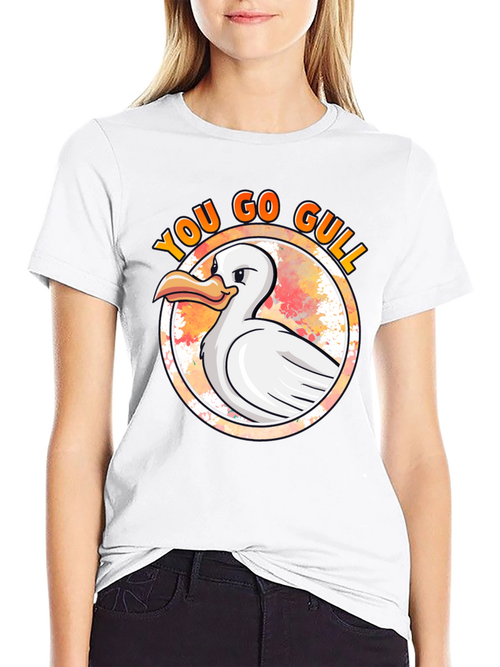 You Go Gull T-Shirt - Black Cotton Tee