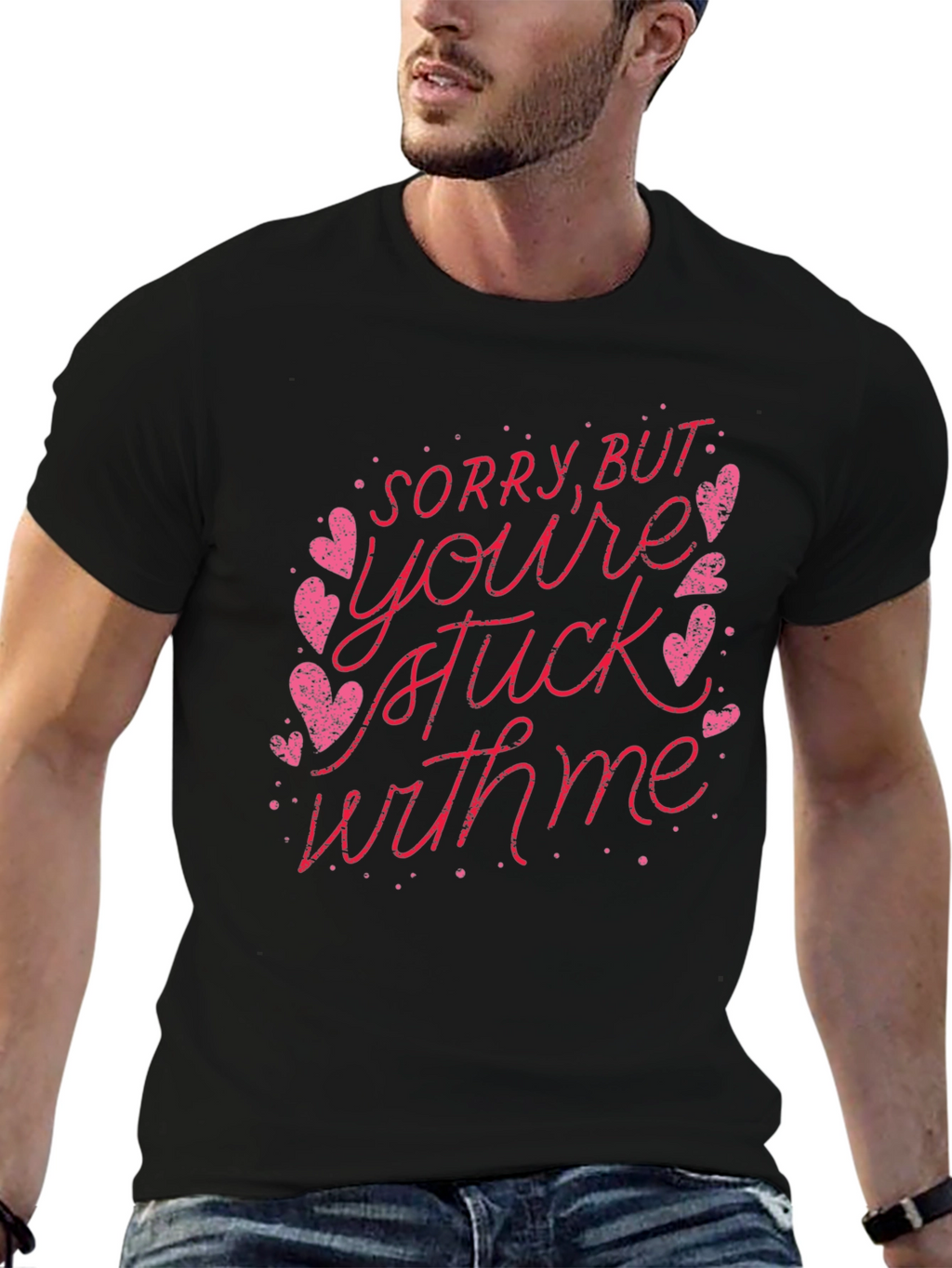 Stuck With Me Valentines Day T-Shirt
