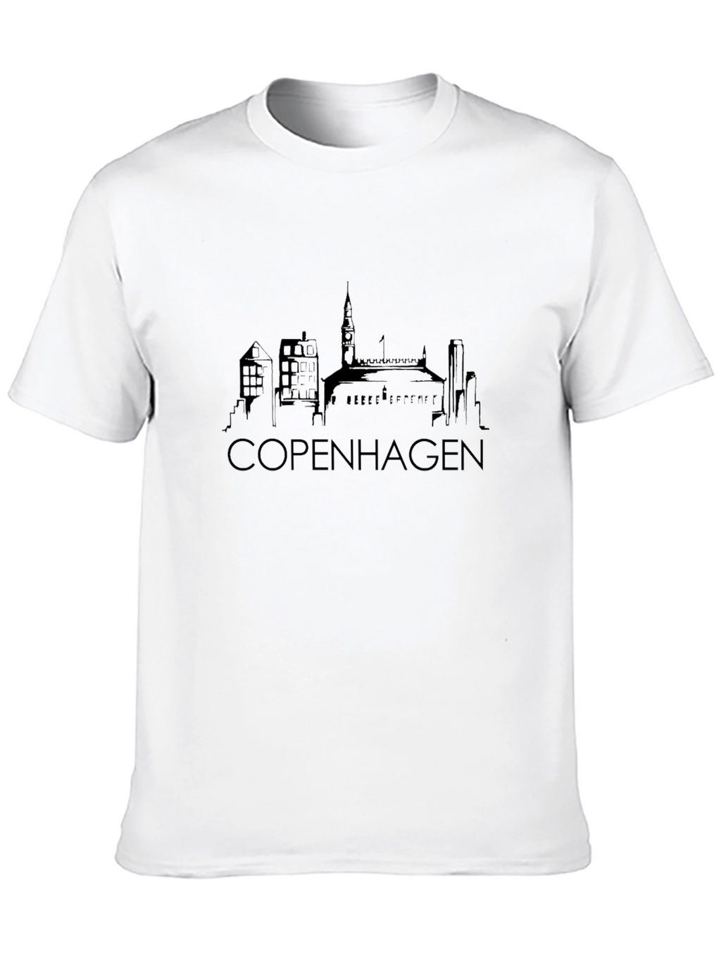 Copenhagen Skyline Graphic T-Shirt
