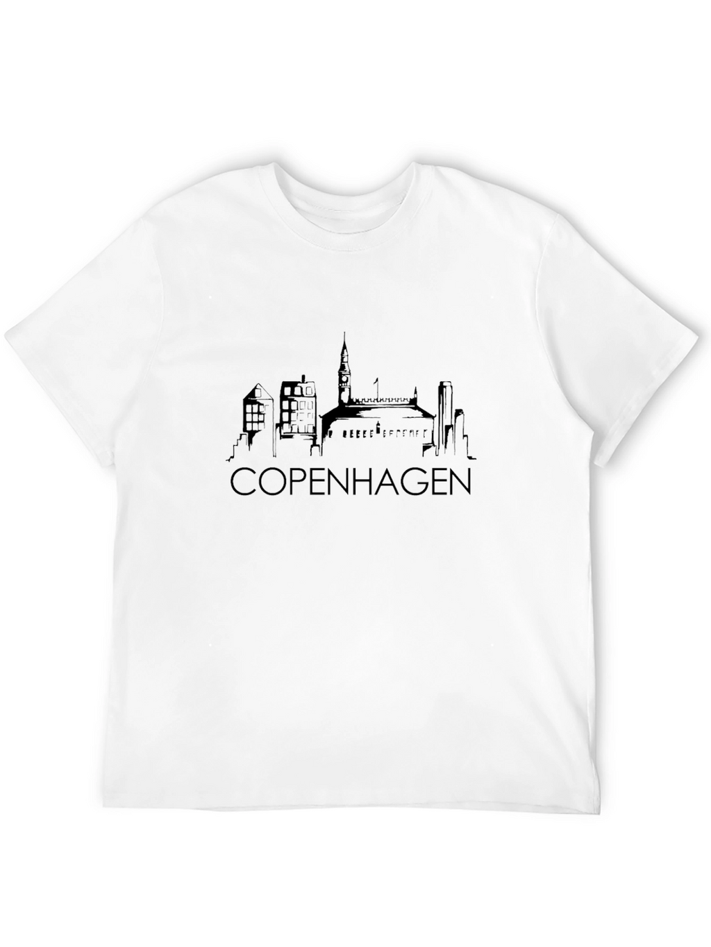 Copenhagen Skyline Graphic T-Shirt