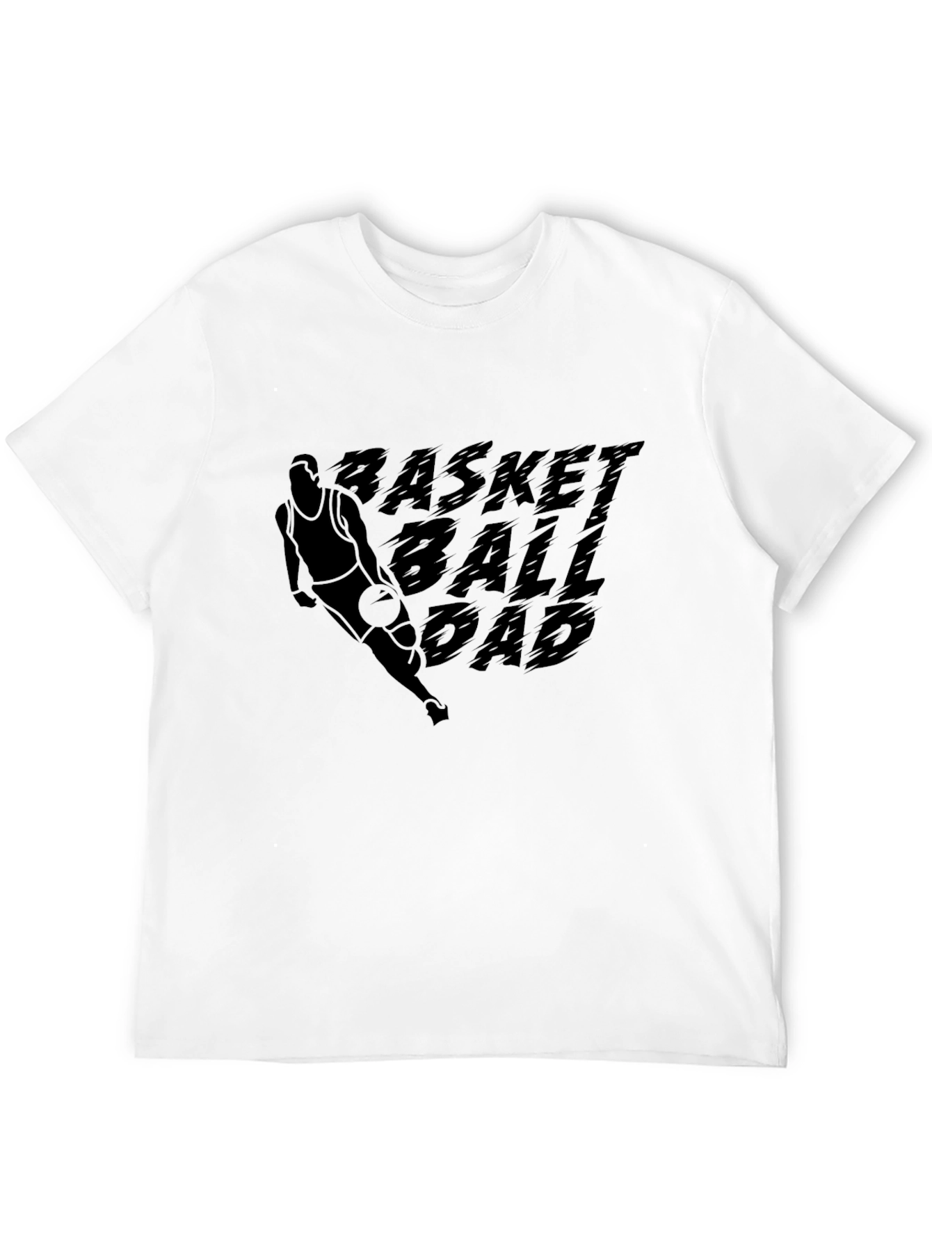 Basketball Dad Black Graphic T-Shirt