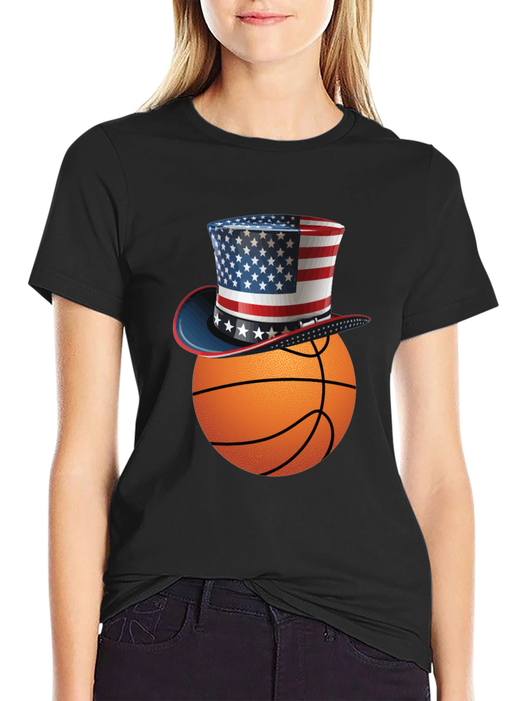 Patriotic Basketball T-Shirt - USA Pride