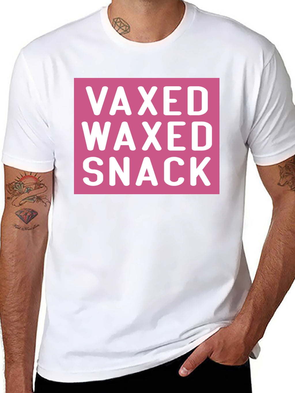 Vaxed Waxed Snack Tee - Funny Novelty T-Shirt