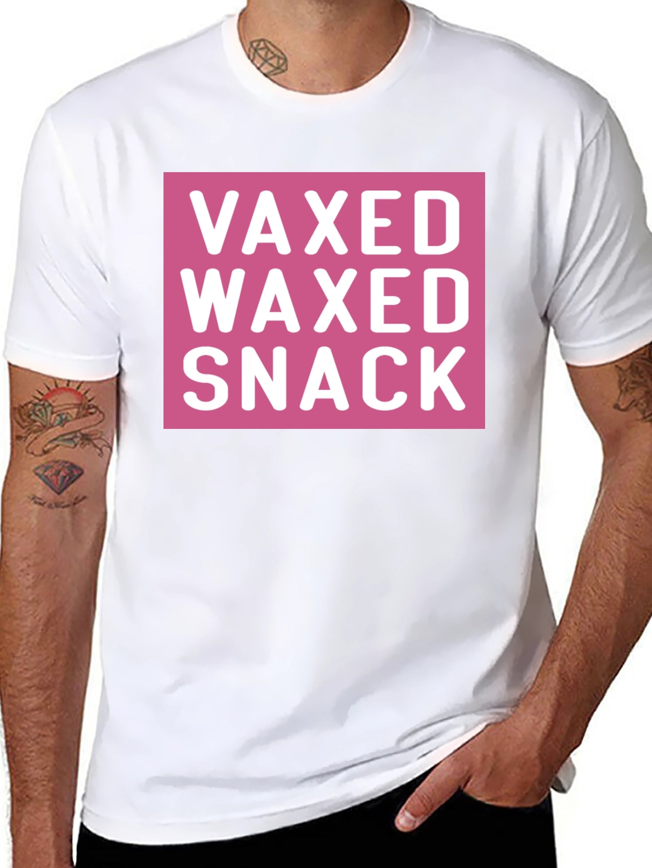 Vaxed Waxed Snack Tee - Funny Novelty T-Shirt