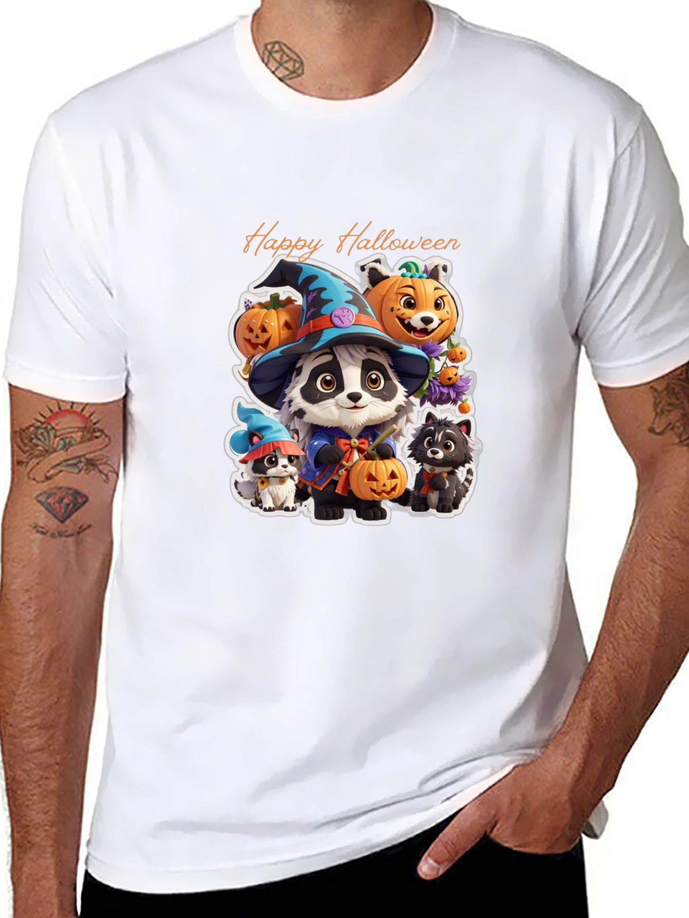 Halloween Cute Animal Cartoon T-Shirt