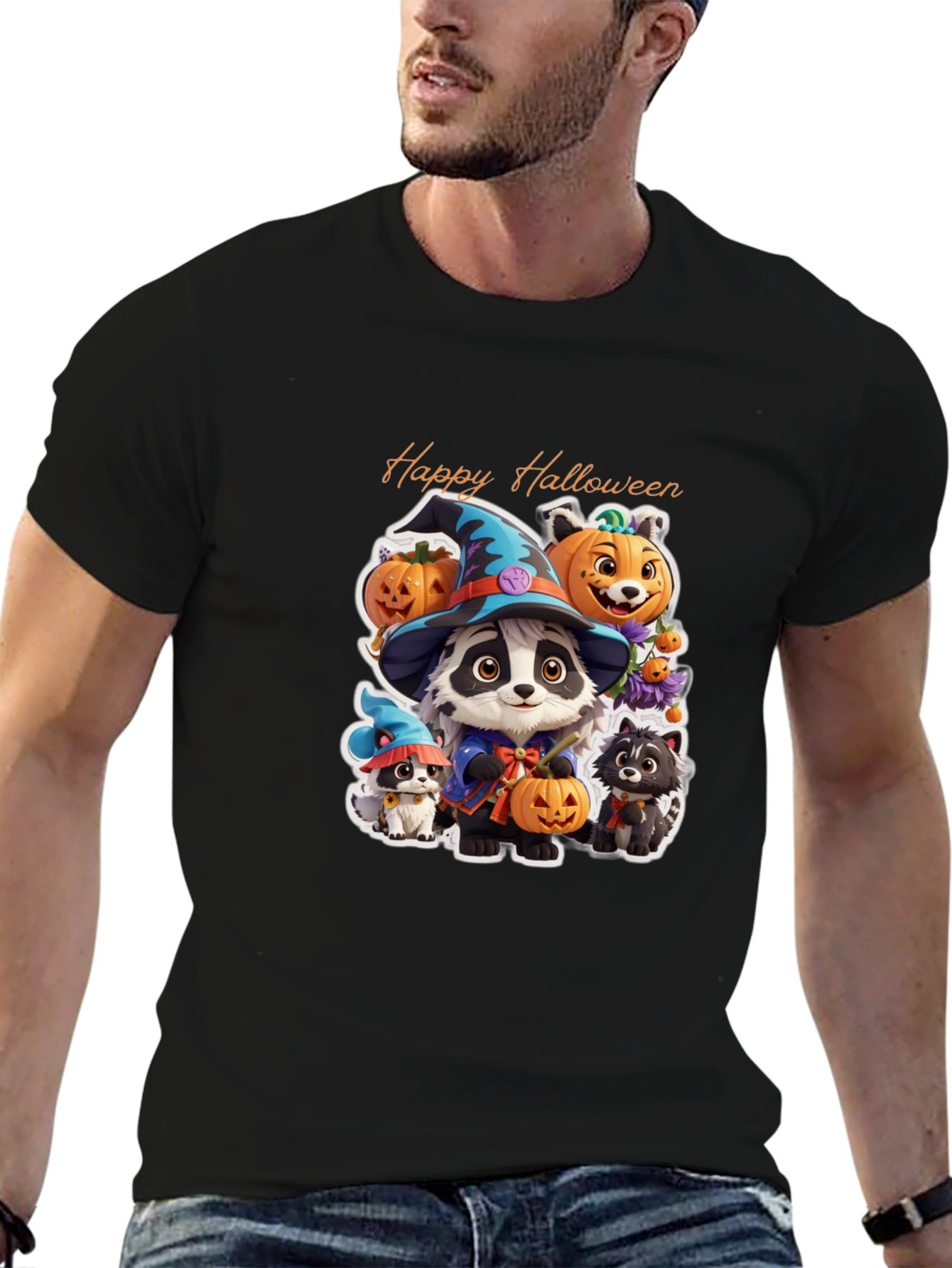 Halloween Cute Animal Cartoon T-Shirt