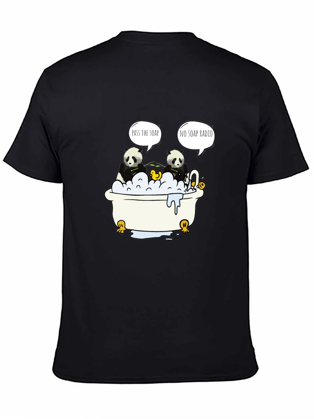 Panda Bath T-Shirt: Funny Panda Design