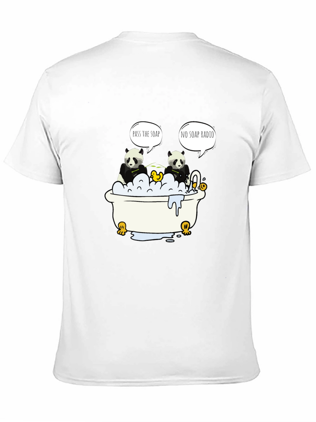 Panda Bath T-Shirt: Funny Panda Design